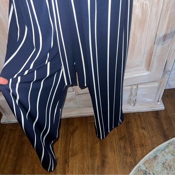 Chico’s Knit Kit Vertical Stripe Pants Jumpsuit NEW Women’s 8 - Picture 4 of 11